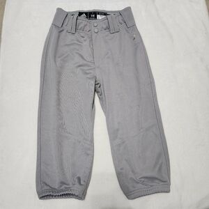 NWOT Adidas Gray Baseball Cropped Jersey Pants